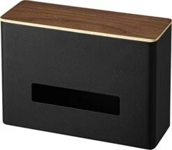 Yamazaki Home Case With Removable Wooden Lid-Tissue Or Toilet Paper Towel Rectangular Storage Holder For Kitchen Bathroom Or Bedroom | Polystone, One Size, Walnut -Songmics Furniture Shop 41SPn8ka7VL. AC
