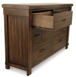Signature Design By Ashley Lakeleigh Rustic Industrial 7 Drawer Dresser, Dark Brown -Songmics Furniture Shop 41SRRITxvFL