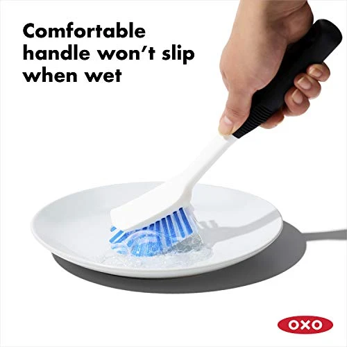 OXO Stainless Steel Good Grips Sinkware Caddy, One Size & Good Grips Dish Brush 3 OXO Stainless Steel Good Grips Sinkware Caddy, One Size & Good Grips Dish Brush - Image 3