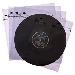 Record Inner Sleeves Anti-Static- (50Pk) Premium Protection Covers For Your 12" LP Vinyl Albums Collection