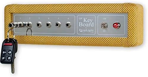 DropLight Ind. Handcrafted Guitar Amp Wall Mounted Key Holder With 6 Keychains (Hammer) 8 DropLight Ind. Handcrafted Guitar Amp Wall Mounted Key Holder With 6 Keychains (Hammer) - Image 8