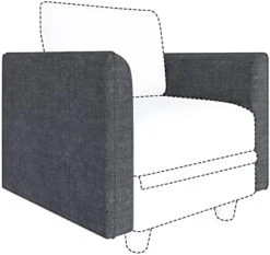 LLappuil Modular Sofa Middle Module With Storage For Customizable Sectional Couch, Accent Armless Chair, Waterproof, Anti-Scratch And Antistatic Fabric Sectional, Brown 20 LLappuil Modular Sofa Middle Module With Storage For Customizable Sectional Couch, Accent Armless Chair, Waterproof, Anti-Scratch And Antistatic Fabric Sectional, Brown -Songmics Furniture Shop 41SsczFSTcL. AC 1