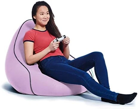Yogibo Lounger Bean Bag For Adults, Teens, Personal Sized, Single Beanbag Lounge Chair With Raised Back For Gaming, Reading, And Relaxing, Removable, Washable Cover, Dark Gray 7 Yogibo Lounger Bean Bag For Adults, Teens, Personal Sized, Single Beanbag Lounge Chair With Raised Back For Gaming, Reading, And Relaxing, Removable, Washable Cover, Dark Gray - Image 7
