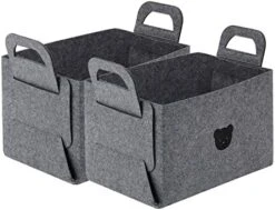 BDZBREN 4Pack Linen Storage Bins，Storage Containers For Organizing Clothing, Jeans, Toys, Shelves, Closet, Wardrobe - Closet Organizers And Storage，Foldable Large Storage Boxes Baskets With Window -Songmics Furniture Shop 41TAlCjbL. AC