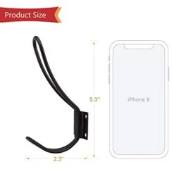 YIHATA Coat Hooks Wall Hooks, Heavy Duty Wall Mounted Black Coat Hooks With Double Prong Hooks, Hanging Hooks For Mudroom Hooks, Backpack Hooks, Hat Hook (14 Pack-A) 7 YIHATA Coat Hooks Wall Hooks, Heavy Duty Wall Mounted Black Coat Hooks With Double Prong Hooks, Hanging Hooks For Mudroom Hooks, Backpack Hooks, Hat Hook (14 Pack-A) -Songmics Furniture Shop 41TB1sGwgfL