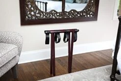 Wholesale Hotel Products Compact Metal Luggage Rack, Brown Powder Coat Finish, No Assembly Required -Songmics Furniture Shop 41TWRJvb3EL