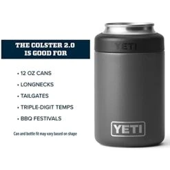 YETI Rambler 12 Oz. Colster Can Insulator For Standard Size Cans, Charcoal (NO CAN INSERT) -Songmics Furniture Shop 41TxOL0IyvL