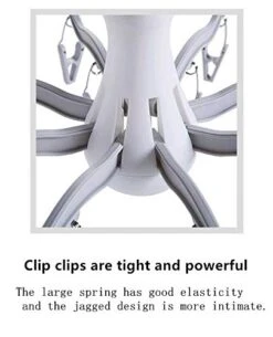 XIZHI Foldable Clip And Drip Hanger/Hanging Drying Rack - 16 Clips Socks Drying Rack For Drying Underwear Clothes,Socks,Bras,Towel,Pants,Hat,Grey -Songmics Furniture Shop 41U0R3c5FAL