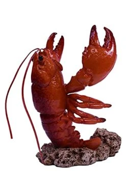 Globe Imports Wine Bottle Holder Silver Polystone 7.5 Tall, Lobster, Size One Size