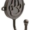Franklin Brass Paw Print Hook Wall Hooks, Bronze, FBPAWHK-VBR-C