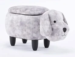 Home 2 Office Cow Ottoman For Kids' Bedroom, Playroom, Nursery, And Living Room, Animal Ottoman With Storage, Footstool For Kids, Black/White -Songmics Furniture Shop 41UZk1C2smL. AC