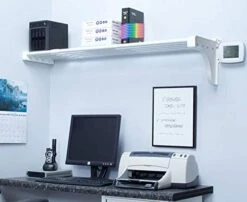 EZ Shelf - DIY Expandable Closet Shelf (NO Hanging Rod) - 40.5” To 73” - White - Easy To Install To 2 Sidewalls -(EZS-SW72)- Wire Closet Shelving Alternative -Songmics Furniture Shop 41Uc8musUwL. AC