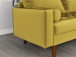 Container Furniture Direct S5459 Mid Century Modern Velvet Upholstered Tufted Living Room Sofa, 69.68" Goldenrod -Songmics Furniture Shop 41UjQRMXC9L