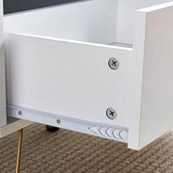 Ansley&HosHo-US White Sideboard Storage Cabinet, Modern Buffet Console Table Cupboard With 2 Doors For Kitchen Living Room Dining Room Entry Hallway Furniture, Credenza Sideboard Buffet Organizer 12 Ansley&HosHo-US White Sideboard Storage Cabinet, Modern Buffet Console Table Cupboard With 2 Doors For Kitchen Living Room Dining Room Entry Hallway Furniture, Credenza Sideboard Buffet Organizer -Songmics Furniture Shop 41UlTsoWmPL