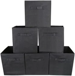 EZOWare Set Of 6 Foldable Fabric Basket Bin Collapsible Storage Cube For Nursery, Toys Organizer, Shelf Cabinet (Purple) 21 EZOWare Set Of 6 Foldable Fabric Basket Bin Collapsible Storage Cube For Nursery, Toys Organizer, Shelf Cabinet (Purple) -Songmics Furniture Shop 41UwtlGYkIL. AC