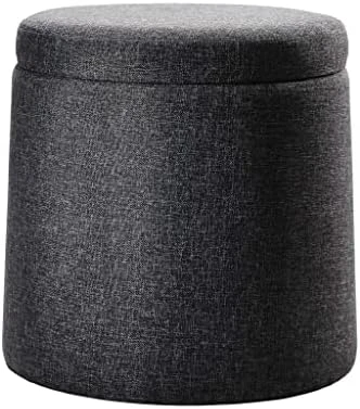 Seville Classics Cushioned Fabric Ottoman Hidden Storage Chest Footrest Chair, Padded Seat For Bedroom, Dorm, Loft, Living Room, Entryway, Hallway, Midnight Blue, 31.5" Bench 9 Seville Classics Cushioned Fabric Ottoman Hidden Storage Chest Footrest Chair, Padded Seat For Bedroom, Dorm, Loft, Living Room, Entryway, Hallway, Midnight Blue, 31.5" Bench - Image 9