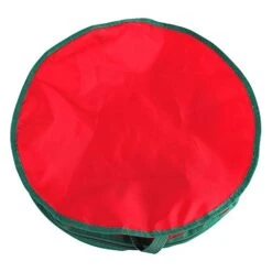 TITA-DONG 2Pcs 20 Inch Christmas Wreath Storage Bag,Portable Artificial Wreaths Organizer Container With Dual Zippered Transparent Window & Handles For Christmas Holiday Ornament Wreath Storage -Songmics Furniture Shop 41VGxfOOmGL