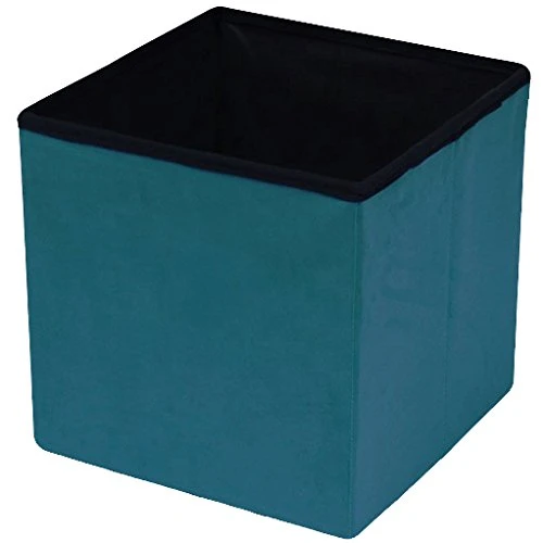 Sorbus Storage Ottoman Bench – Collapsible/Folding Bench Chest With Cover – Perfect Toy And Shoe Chest, Hope Chest, Pouffe Ottoman, Seat, Foot Rest, – Contemporary Faux Suede (Teal) 3 Sorbus Storage Ottoman Bench – Collapsible/Folding Bench Chest With Cover – Perfect Toy And Shoe Chest, Hope Chest, Pouffe Ottoman, Seat, Foot Rest, – Contemporary Faux Suede (Teal) - Image 3