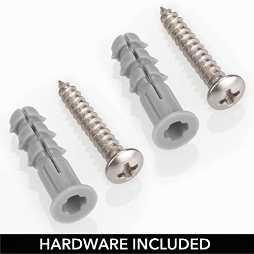 MDesign Modern Metal Wire Wall Mount Towel Rack Holder And Organizer With Storage Shelf - For Bathroom Towels, Washcloths, Hand Towels - Decorative Curved Design - Satin 4 MDesign Modern Metal Wire Wall Mount Towel Rack Holder And Organizer With Storage Shelf - For Bathroom Towels, Washcloths, Hand Towels - Decorative Curved Design - Satin - Image 4