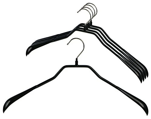 Mawa By Reston Lloyd BodyForm Series Non-Slip Space-Saving Clothes Hanger For Jackets, Suits & Coats, 16-1/2", Style 42/L, Set Of 5, Black 1 Mawa By Reston Lloyd BodyForm Series Non-Slip Space-Saving Clothes Hanger For Jackets, Suits & Coats, 16-1/2", Style 42/L, Set Of 5, Black