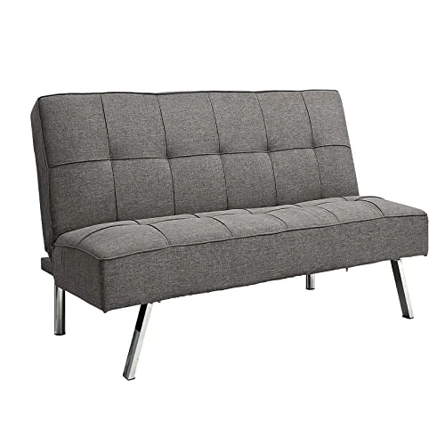 Convertible Folding Sofa Bed, Modern Futon Upholstered Couch Backrest, 3 Angles Adjustable Back For Compact Living Spaces,Apartments Office Dorms 5 Convertible Folding Sofa Bed, Modern Futon Upholstered Couch Backrest, 3 Angles Adjustable Back For Compact Living Spaces,Apartments Office Dorms - Image 5