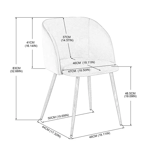 EGGREE Mid-Century Modern Accent Living Room Chair Upholstered Velvet Armchair Kitchen Dining Chair With Solid Steel Leg For Living Room Bedroom Reception Room Accent Furniture,Rose Pink 7 EGGREE Mid-Century Modern Accent Living Room Chair Upholstered Velvet Armchair Kitchen Dining Chair With Solid Steel Leg For Living Room Bedroom Reception Room Accent Furniture,Rose Pink - Image 7