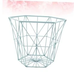 Magazine Storage Basket Iron Storage Basket Magazine Storage Basket Sundry Container Wire Basket Iron Basket Iron Net Blue Magazine Iron Desk Organizer -Songmics Furniture Shop 41W4aMrl0FL