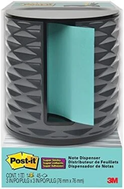 Post-it Note Dispenser, Vertical, Black With Grey (ABS-330-B) 3" X 3" 9 Post-it Note Dispenser, Vertical, Black With Grey (ABS-330-B) 3" X 3" -Songmics Furniture Shop 41WGmU cOaS. AC