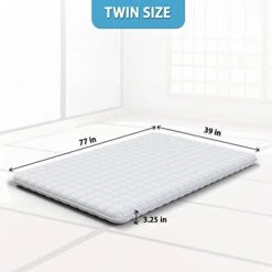 Native Nest Japanese Floor Mattress - Shikibuton - Medium Firm Floor Bed For Adults - Foldable And Portable Japanese Futon Mattress (Twin, Grey) -Songmics Furniture Shop 41WK3dT36HL