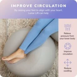 Moon Pod Lunar Lift Footrest For Bean Bag Chair, Navy - The Zero-Gravity Beanbag For Stress, Anxiety, & All Day Deep Relaxation - Ultra Soft & Ergonomic Support For Back & Neck - For The Whole Family -Songmics Furniture Shop 41WVvZMsJWL