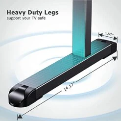 Universal TV Stand, Table Top TV Stand Base Replacement For Most 37 To 80 Inch LCD LED TVs, 4 Height Adjustable TV Legs With Cable Management Hold Up To 100lbs,Max VESA 800x400mm,Black(SG81901) -Songmics Furniture Shop 41Whp9nGrVS