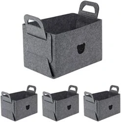 BDZBREN 4Pack Linen Storage Bins，Storage Containers For Organizing Clothing, Jeans, Toys, Shelves, Closet, Wardrobe - Closet Organizers And Storage，Foldable Large Storage Boxes Baskets With Window -Songmics Furniture Shop 41Wop1MFJIL. AC