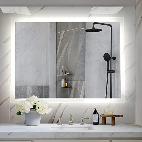 KAASUN 40" X 28" Inch LED Bathroom Wall-Mounted Backlit Vanity Mirror High Lumen Anti-Fog Waterproof Horizontal Installation With Touch Switch 1 KAASUN 40" X 28" Inch LED Bathroom Wall-Mounted Backlit Vanity Mirror High Lumen Anti-Fog Waterproof Horizontal Installation With Touch Switch