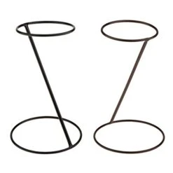 2pcs Black And Bronze Showcase Metal Hat Hair Wigs Display Holder Baseball Sports Cap Storage Organizer Stand Rack Shelf -Songmics Furniture Shop 41WuAkwuSAL