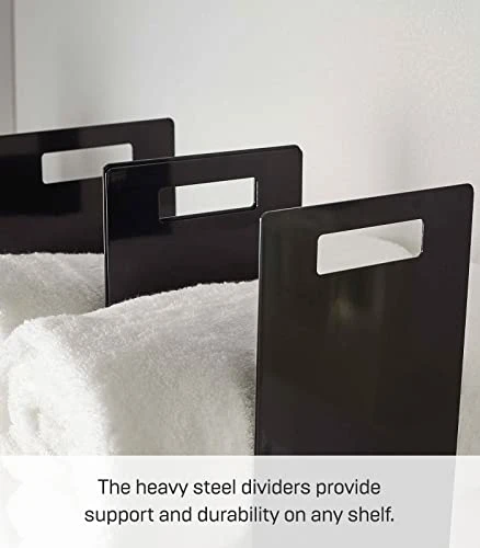 Yamazaki Home Tower Black Interlocking Towel Organizer (Set Of 2) 5 Yamazaki Home Tower Black Interlocking Towel Organizer (Set Of 2) - Image 5