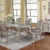 Coaster Home Furnishings Bling Game 5-Piece Dining Set With Rectangular Extension Leaf Table, Metallic/Metallic Platinum
