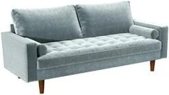 Container Furniture Direct Womble Velvet Upholstered Living Room Diamond Tufted Chesterfield Sofa With Gleaming Nailheads, Midnight 29 Container Furniture Direct Womble Velvet Upholstered Living Room Diamond Tufted Chesterfield Sofa With Gleaming Nailheads, Midnight -Songmics Furniture Shop 41XTCtNk75L. AC
