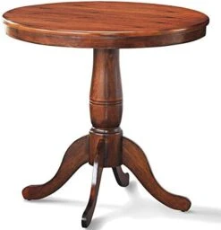 Giantex Table 30" Wooden Round Pub Pedestal Side Table, Adjustable Foot Pads, Spacious Table Top, Multi-Purpose Furniture For Bar, Kitchen, Dining Room, Restaurant End Table (30 Inch) -Songmics Furniture Shop 41XVQi9pcJL. AC