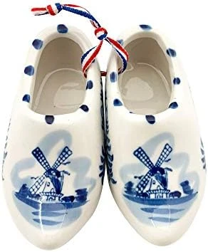 Delft Blue Ceramic Dutch Wooden Shoes Pair (4.25") | DutchGiftOutlet 5 Delft Blue Ceramic Dutch Wooden Shoes Pair (4.25") | DutchGiftOutlet - Image 5