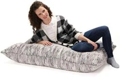 Jaxx Saxx 3.5 Floor Pillow, Premium Luxe Fur - Mountain Fox -Songmics Furniture Shop 41XYikGNpL. AC