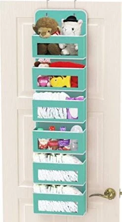 Simple Houseware Over Door/Wall Mount 6 Clear Window Pocket Organizer, Gray -Songmics Furniture Shop 41XjYfdjBIL. AC