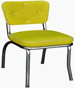 Richardson Seating Chrome Diner Chair With Button Tufted Back And Box Seat, Black, 2" -Songmics Furniture Shop 41Xl5kRdr9L. AC