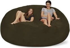 Chill Sack Bean Bag Chair: Giant 8' Memory Foam Furniture Bean Bag - Big Sofa With Soft Micro Fiber Cover - Olive -Songmics Furniture Shop 41XvyyF52zL. AC
