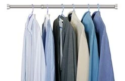 STARTOSTAR Adjustable Closet Rod 21.6 To 40.5 Inch Small Size Stainless Steel Clothes Rod With For Wardrobes, Shoe Cabinets(Need Tools To Install)