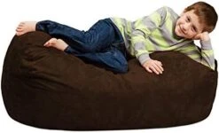 Chill Sack Bean Bag Chair Cover, 7-5-feet, Ultrafur - Charcoal -Songmics Furniture Shop 41YJM73mWPL. AC