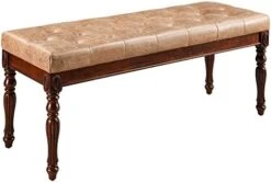 LEEMTORIG Dining Table Sets For 6, 7 Piece Kitchen Table And Chairs Set For 6 Person, Include Table And 6 PU Leather Dining Room Chairs For Home Kitchen/Dining Room/Living Room, Walnut & Black -Songmics Furniture Shop 41YX6dovYBL. AC 1