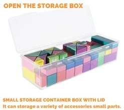 2Pack Small Plastic Clear Storage Box Containers With Lids, Small Bins (11.5x3.6x2.8 In)- Reusable&Stackable Craft Box, Small Items Accessories Storage Organizer For Toy Bricks,Mini Figure,Makeup Tool 17 2Pack Small Plastic Clear Storage Box Containers With Lids, Small Bins (11.5x3.6x2.8 In)- Reusable&Stackable Craft Box, Small Items Accessories Storage Organizer For Toy Bricks,Mini Figure,Makeup Tool -Songmics Furniture Shop 41YZMQ7h6bL