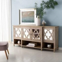 Safavieh Couture Home Juliette Contemporary Grey Mirrored Sideboard -Songmics Furniture Shop 41YaroGh vL. AC