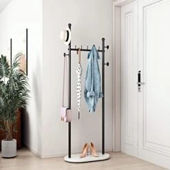 DR.IRON Gold Clothing Racks With Marble Base Modern Gold Coat Racks Freestanding Gold Clothes Rack With Shelves For Bedroom Heavy Duty Garment Racks In Hallway, Entryway 10 DR.IRON Gold Clothing Racks With Marble Base Modern Gold Coat Racks Freestanding Gold Clothes Rack With Shelves For Bedroom Heavy Duty Garment Racks In Hallway, Entryway -Songmics Furniture Shop 41YkHUHygSL. AC