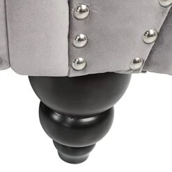 NOSGA Modern Contemporary Sofa Couch With Deep Button Tufting Dutch Velvet, Solid Wood Frame And Wood Legs (Gray) 16 NOSGA Modern Contemporary Sofa Couch With Deep Button Tufting Dutch Velvet, Solid Wood Frame And Wood Legs (Gray) -Songmics Furniture Shop 41Z2QugheSL